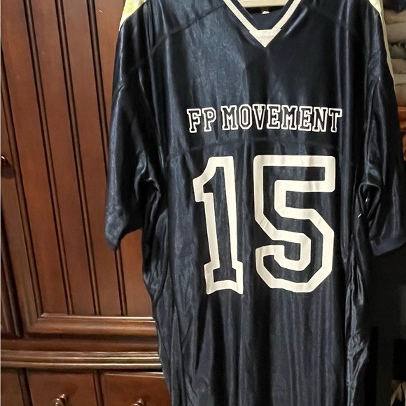 NWOT- FP Movement Navy Blue Jersey Top - Picture 6 of 8